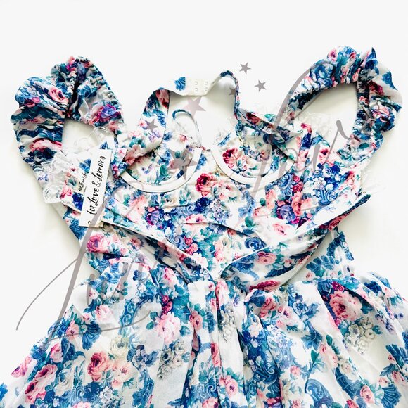 FOR LOVE & LEMONS Audrey Floral Mini Dress NWT - Picture 11 of 13